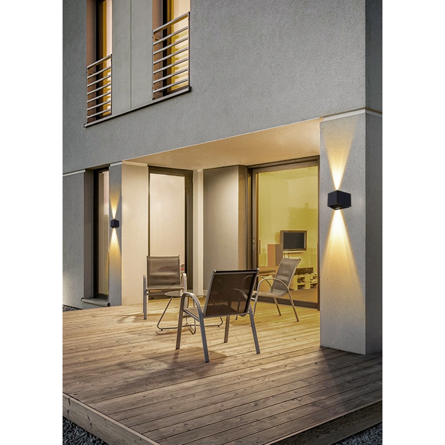 LED Saules enerģijas sienas lampa ar sensoru LED/2W/5V IP54 1300 mAh
