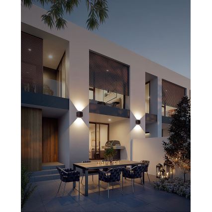LED Saules enerģijas sienas lampa ar sensoru LED/2W/5V IP54 1300 mAh