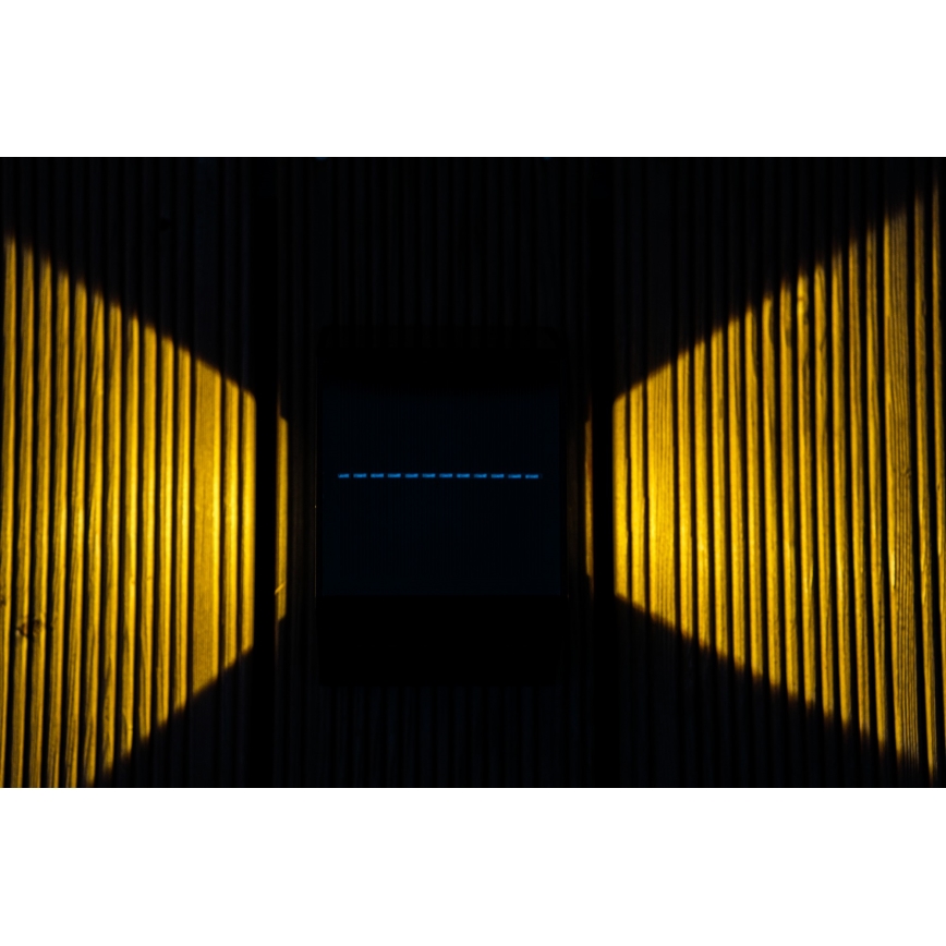 LED Saules enerģijas sienas lampa ar sensoru LED/2W/5V IP54 1300 mAh