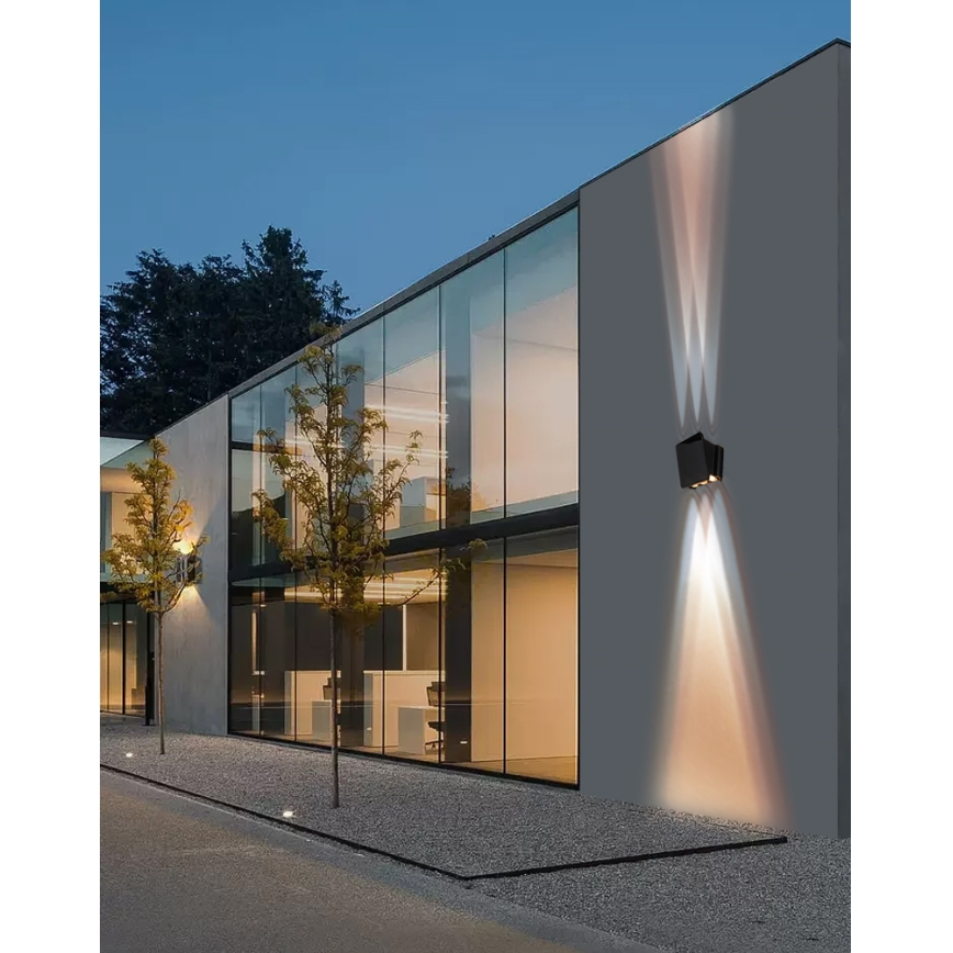 LED Saules enerģijas sienas lampa ar sensoru LED/2W/5V IP54 1300 mAh