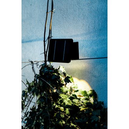 LED Saules enerģijas sienas lampa ar sensoru LED/2W/5V IP54 1300 mAh