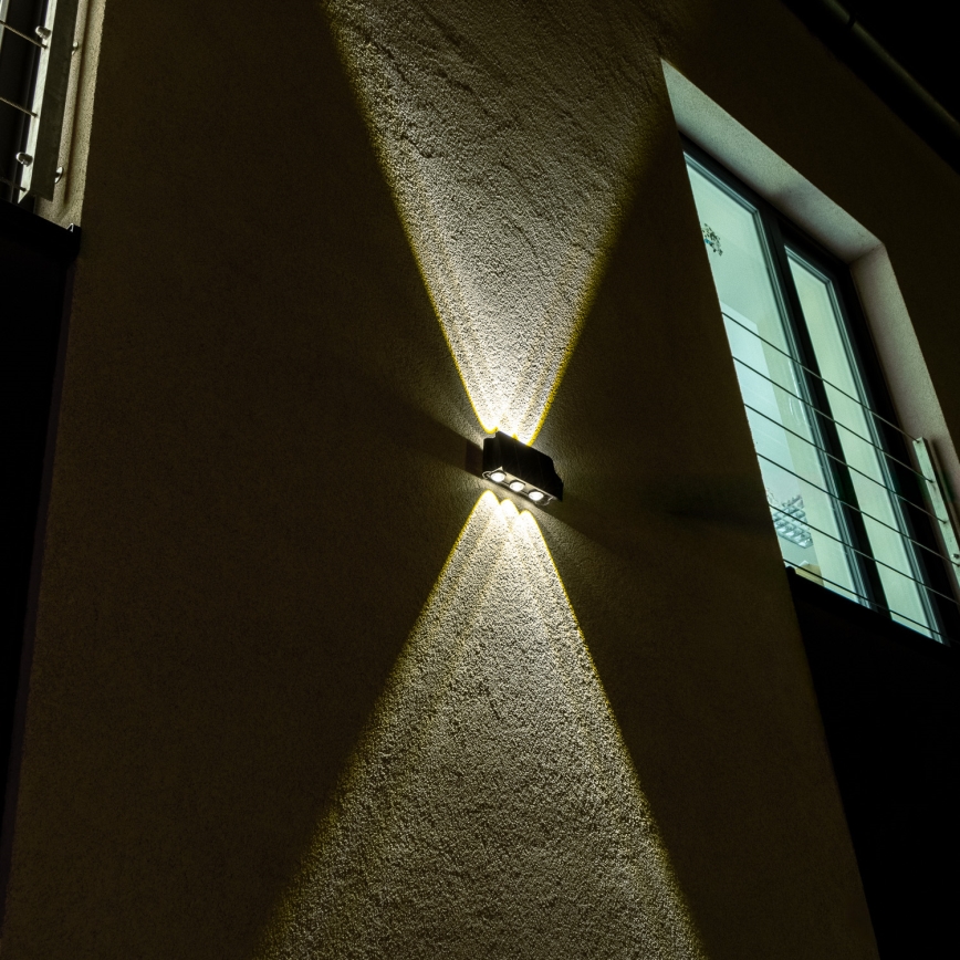 LED Saules enerģijas sienas lampa ar sensoru LED/2W/5V IP54 1300 mAh