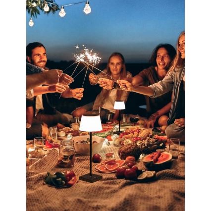LED Aptumšojama āra saules enerģijas lampa ar sensoru LED/4W/5V IP44 3600 mAh