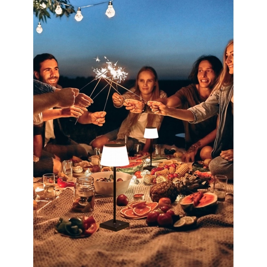 LED Aptumšojama āra saules enerģijas lampa ar sensoru LED/4W/5V IP44 3600 mAh