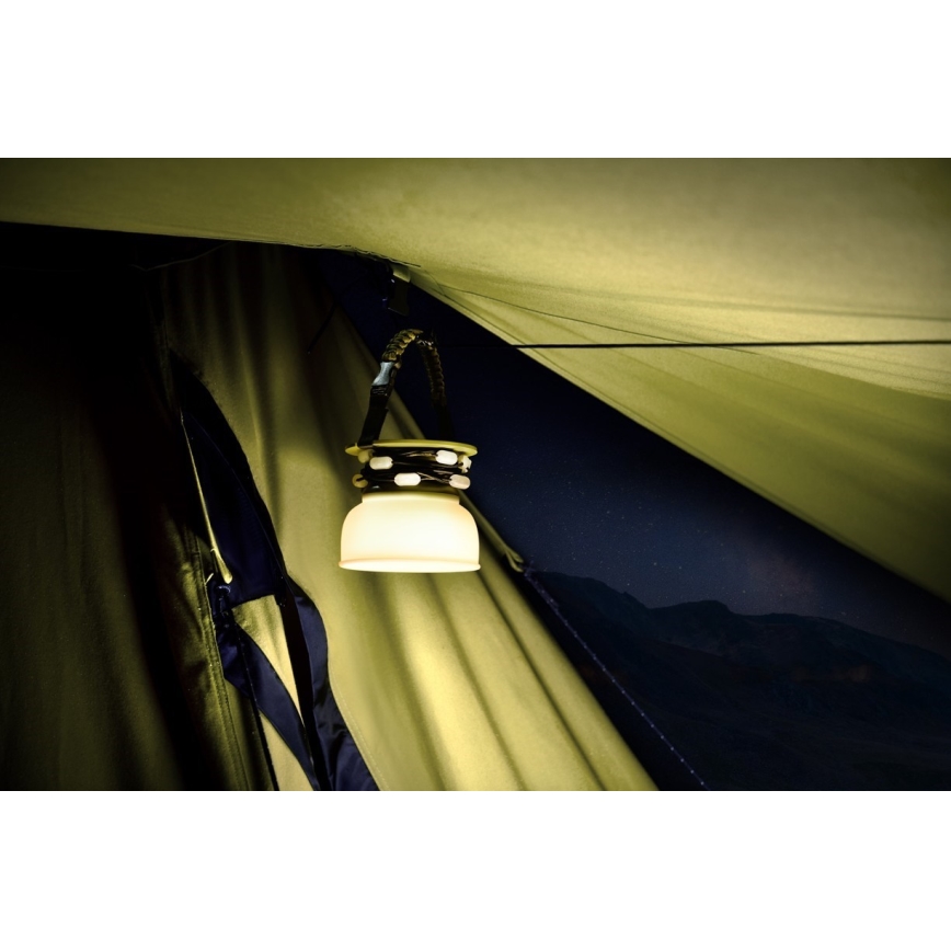 LED RGB Pārnēsājama saules enerģijas uzlādējams lampa ar LED virtene LED/10W/5V 3600 mAh IP65 3600 mAh