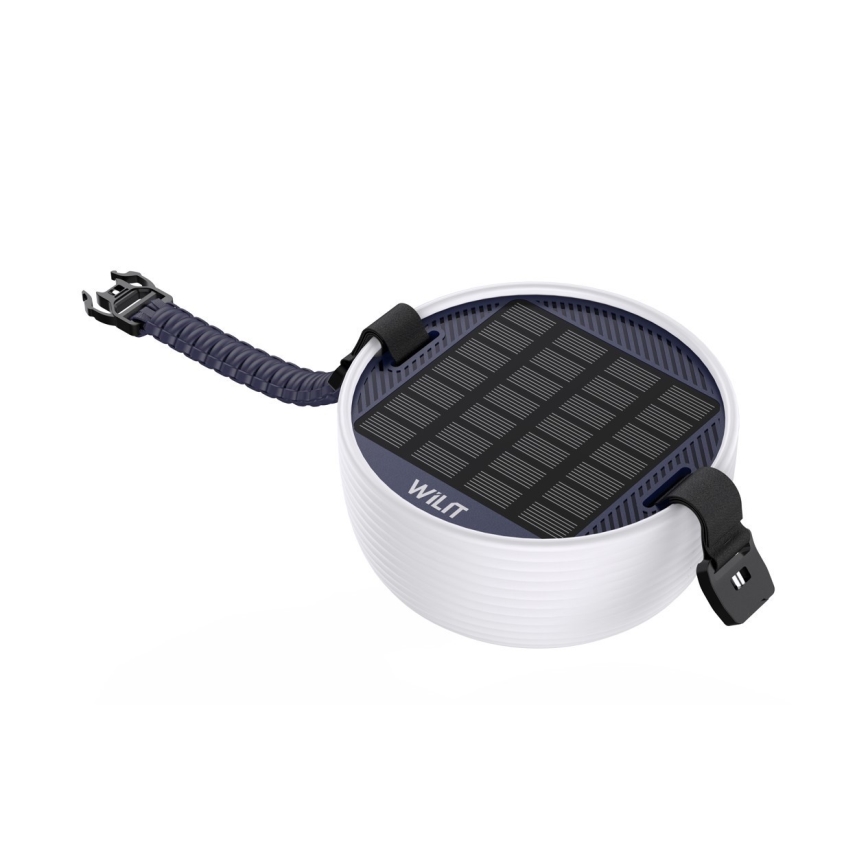 LED RGB Pārnēsājama saules enerģijas uzlādējams lampa ar LED virtene LED/10W/5V 3600 mAh IP65 3600 mAh