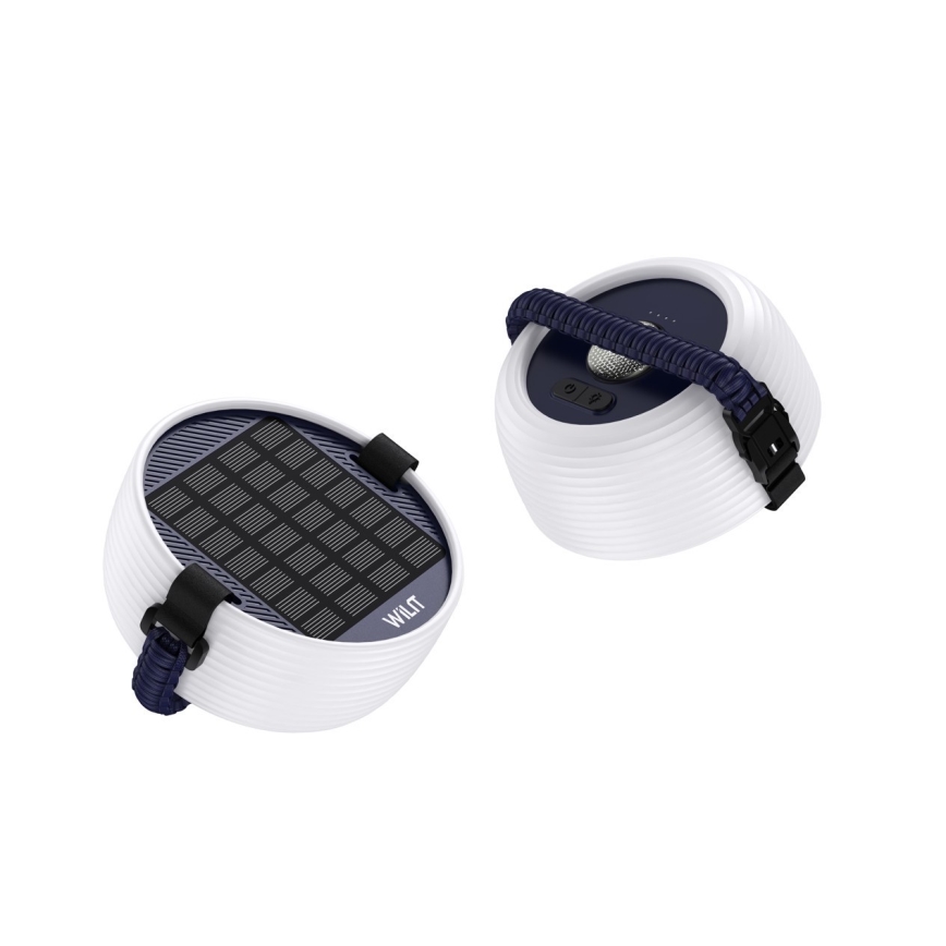 LED RGB Pārnēsājama saules enerģijas uzlādējams lampa ar LED virtene LED/10W/5V 3600 mAh IP65 3600 mAh