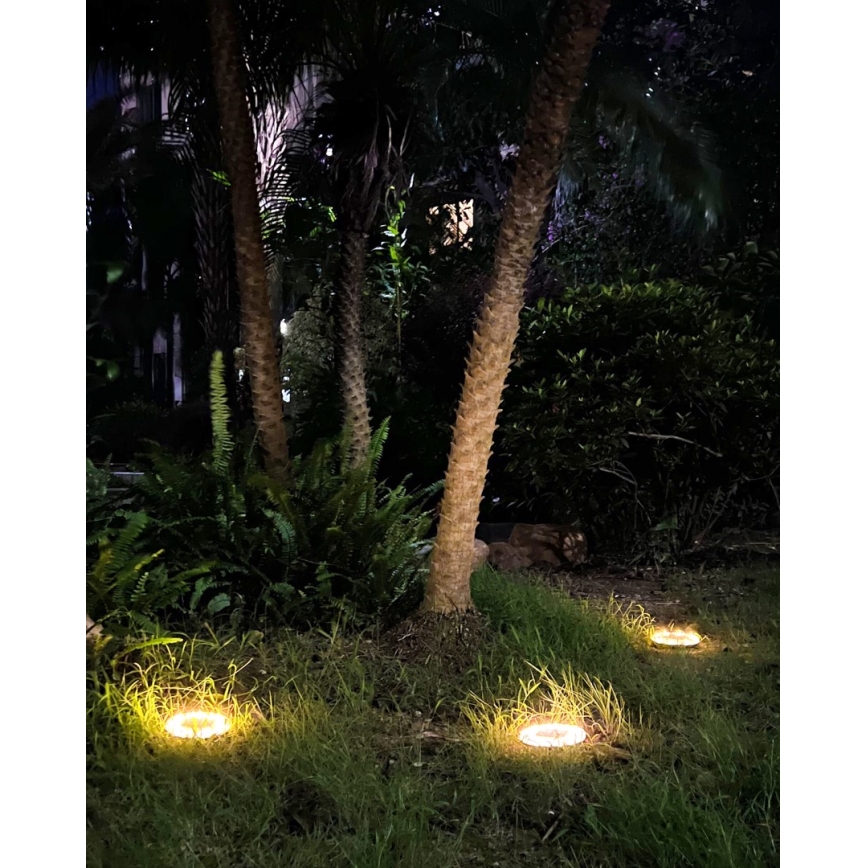 KOMPLEKTS 4x LED Āra saules enerģijas apgaismojums ar sensoru LED/0,048W/2V IP68