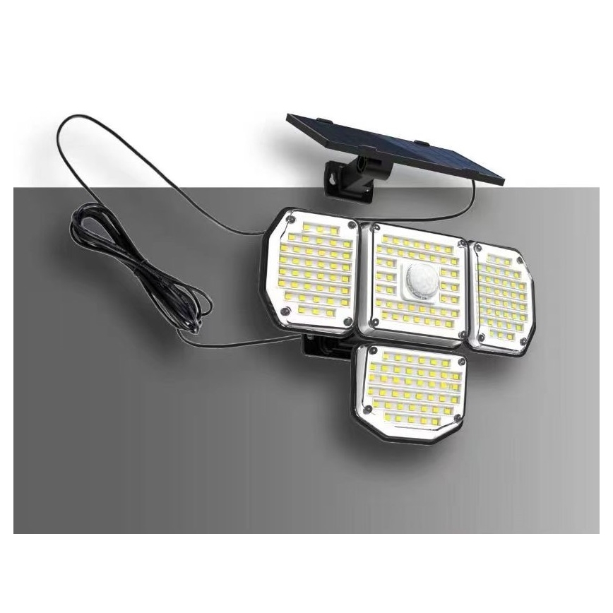 LED Saules enerģijas sienas lampa ar sensoru LED/5W/5,5V 3000K/6500K IP44 1200 mAh