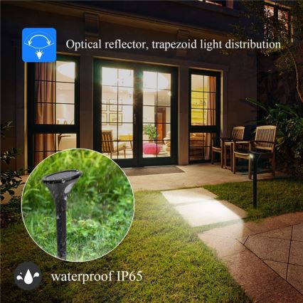 LED Saules enerģijas lampa ar sensoru LED/1W/3,7V 6000K IP65