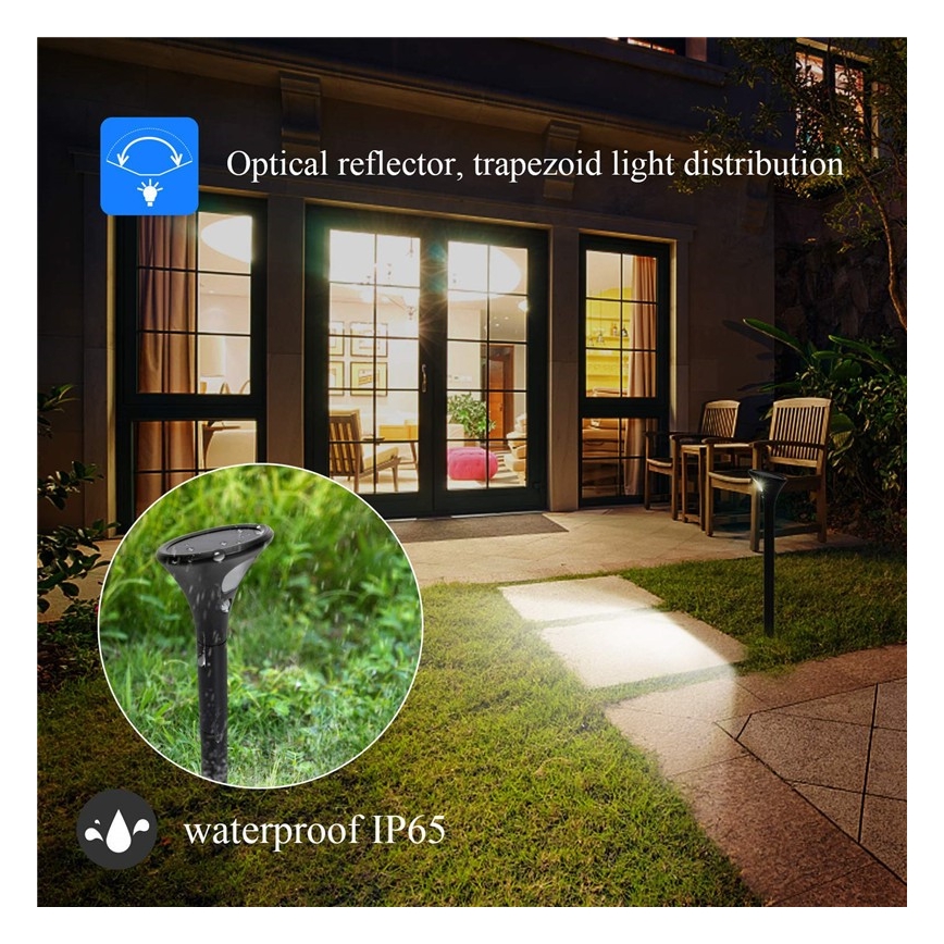 LED Saules enerģijas lampa ar sensoru LED/1W/3,7V 6000K IP65