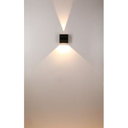 LED Saules enerģijas sienas lampa LED/2W/3,7V 4000K IP44 1300 mAh