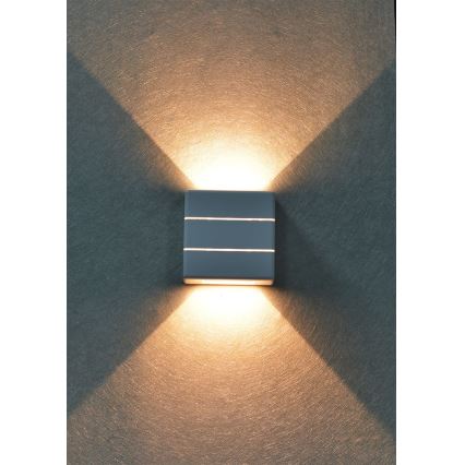 LED āra sienas gaismeklis LUXLINE 6W/230V 3000K IP54 balts