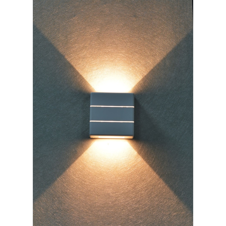 LED āra sienas gaismeklis LUXLINE 6W/230V 3000K IP54 balts