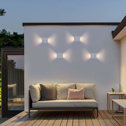 LED āra sienas gaismeklis LUXLINE 6W/230V 3000K IP54 balts
