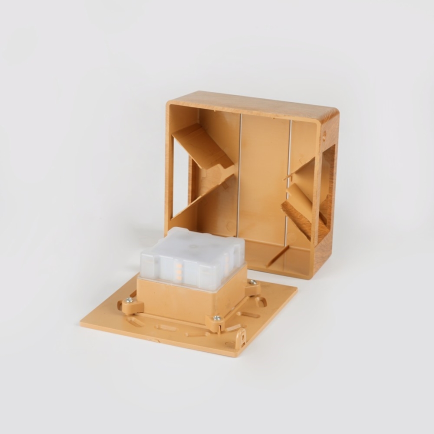 LED āra sienas gaismeklis LUXLINE LED/6W/230V 3000K IP54 ozols