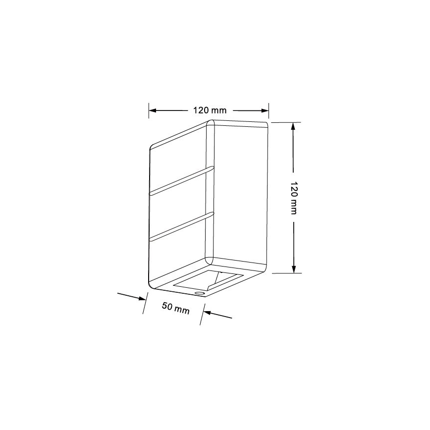 LED āra sienas gaismeklis LUXLINE 6W/230V 3000K IP54 valrieksts