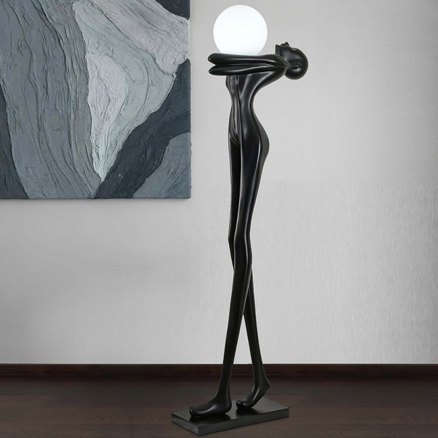 Grīdas lampa SILUETTE 1xE27/25W/230V, 175 cm — sievietes siluets