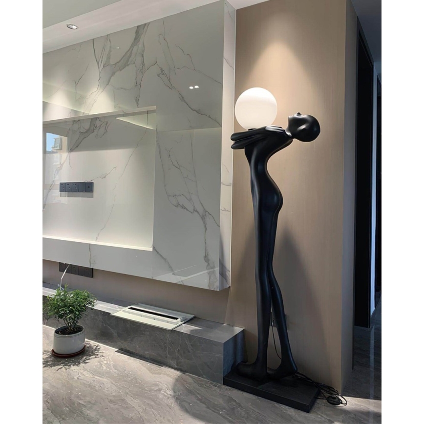 Grīdas lampa SILUETTE 1xE27/25W/230V, 175 cm — sievietes siluets