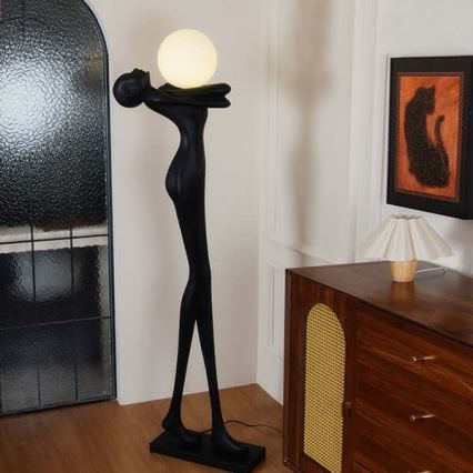 Grīdas lampa SILUETTE 1xE27/25W/230V, 175 cm — sievietes siluets