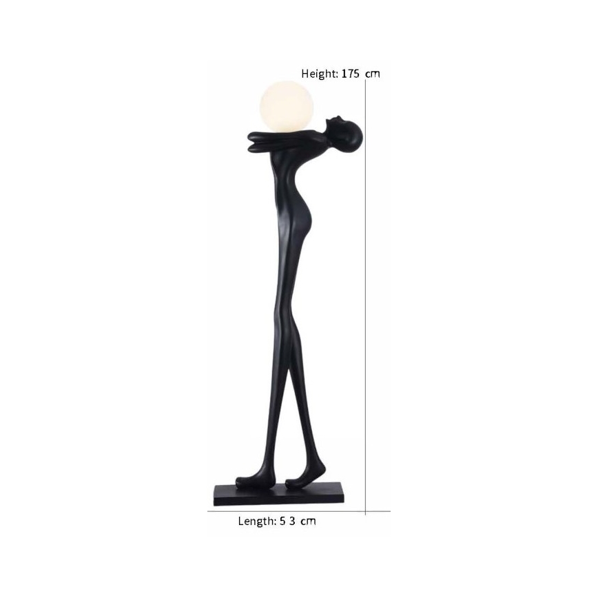 Grīdas lampa SILUETTE 1xE27/25W/230V, 175 cm — sievietes siluets