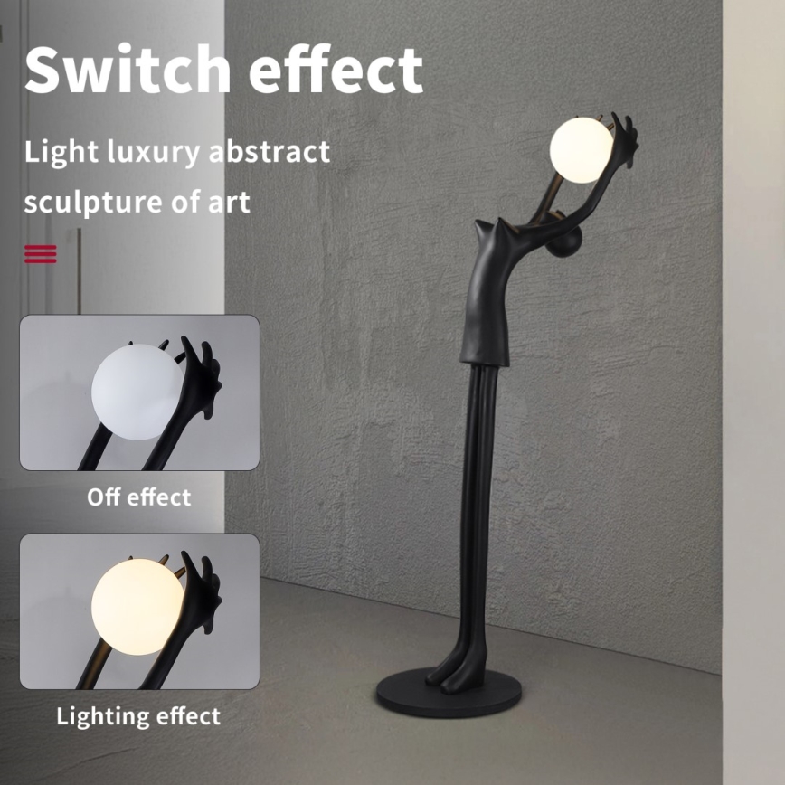 Grīdas lampa SILUETTE 1xE27/25W/230V 210 cm Human Girl