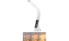 Immax 08949L - LED Aptumšojama galda lampa ar displeju LEATHER LED/7W/230V balta