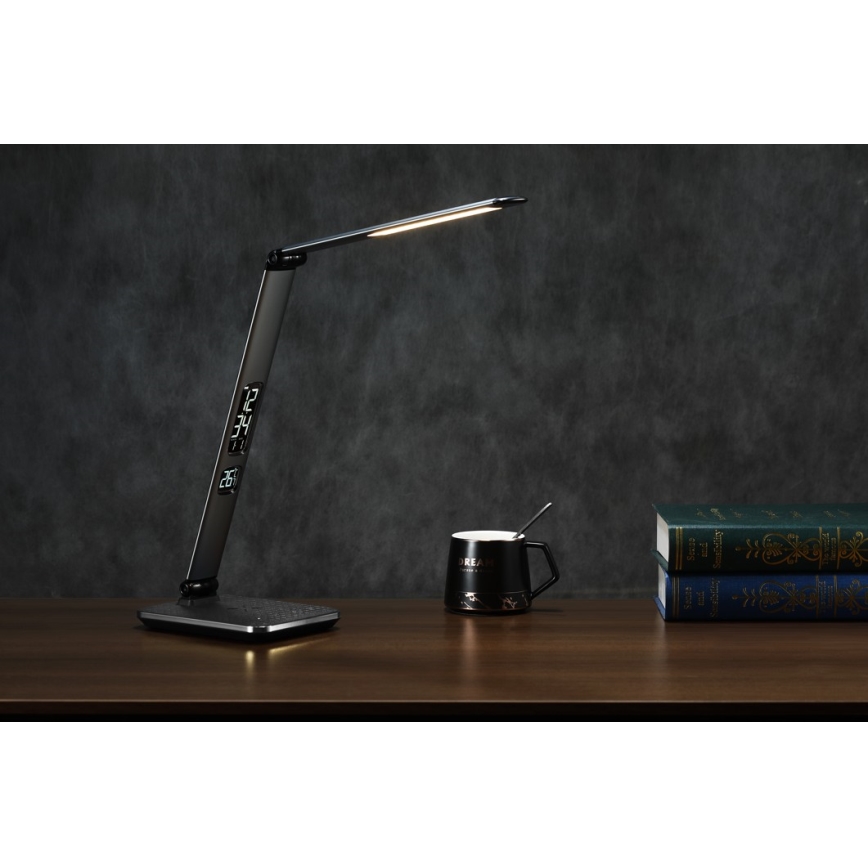 LED Aptumšojama galda lampa LED/8,5W/230V ar bezvadu uzlādi