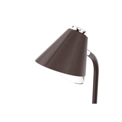 LED Aptumšojama galda lampa ar bezvadu uzlādi FINCH LED/9W/12/230V brūna/zelta