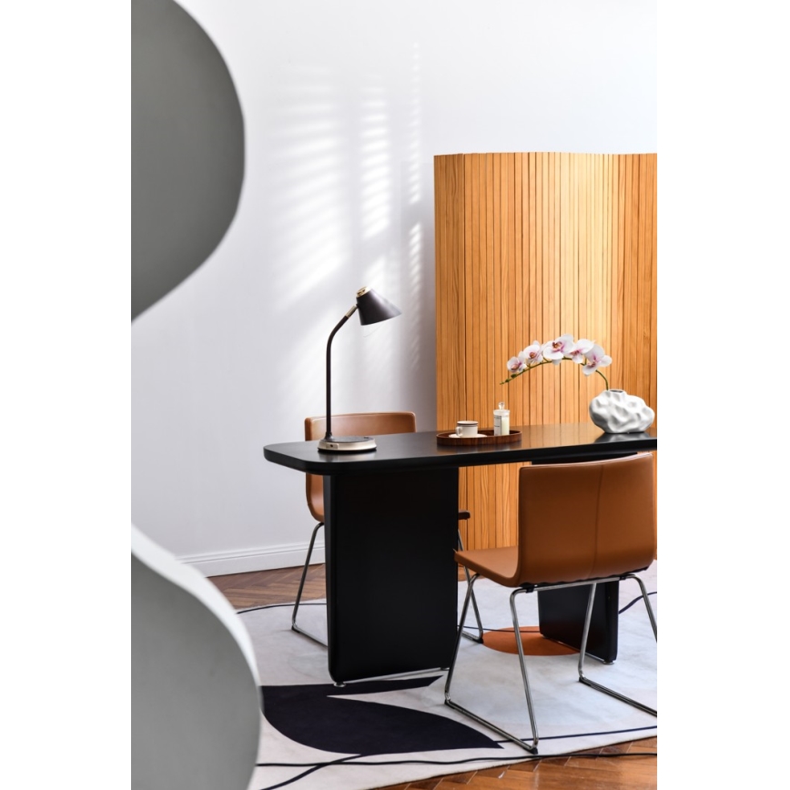 LED Aptumšojama galda lampa ar bezvadu uzlādi FINCH LED/9W/12/230V pelēka/spīdīgi hromēts