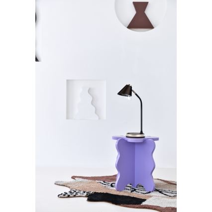 LED Aptumšojama galda lampa ar bezvadu uzlādi FINCH LED/9W/12/230V pelēka/spīdīgi hromēts
