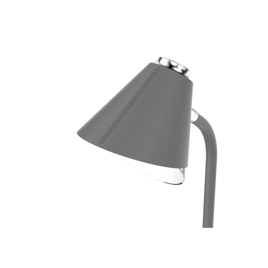 LED Aptumšojama galda lampa ar bezvadu uzlādi FINCH LED/9W/12/230V pelēka/spīdīgi hromēts