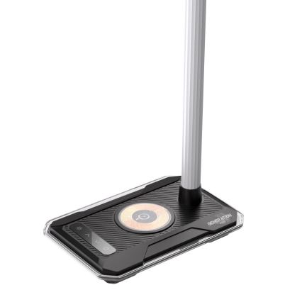 LED RGBW Aptumšojama galda lampa ar Qi lādētāju 30W/230V 3000K/4000K/5000K melna