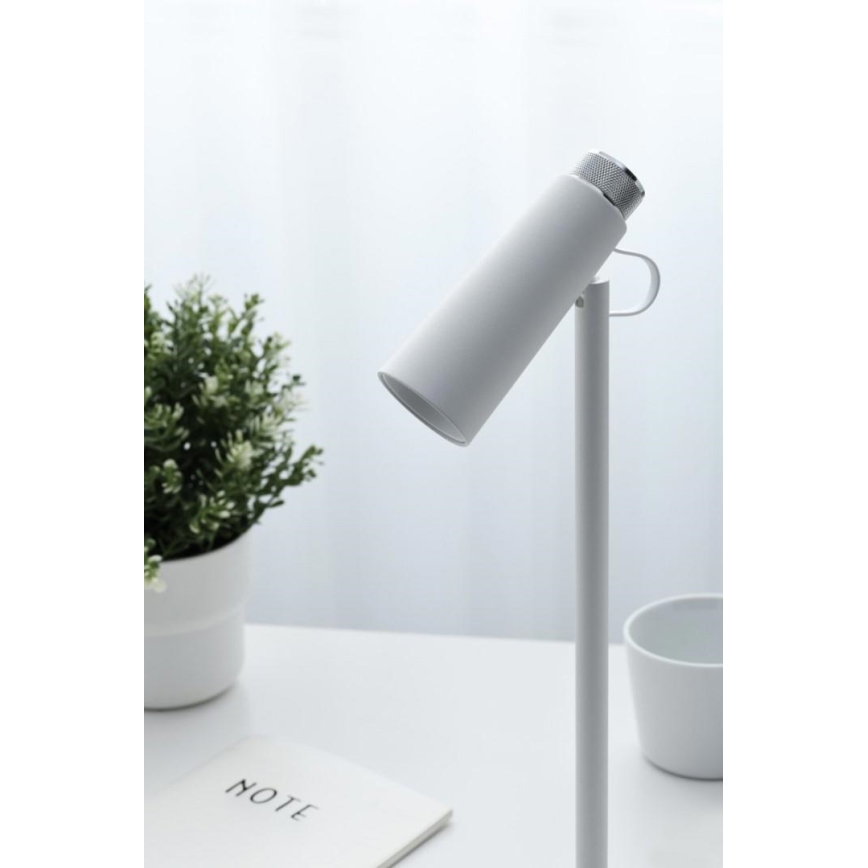 LED Aptumšojama galda lampa ar bezvadu Qi lādētāju TIT LED/12W/230V balta