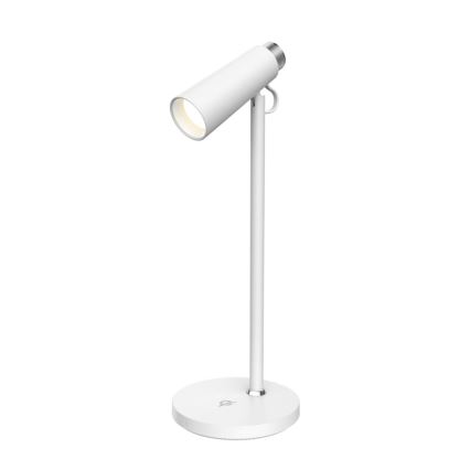 LED Aptumšojama galda lampa ar bezvadu Qi lādētāju TIT LED/12W/230V balta