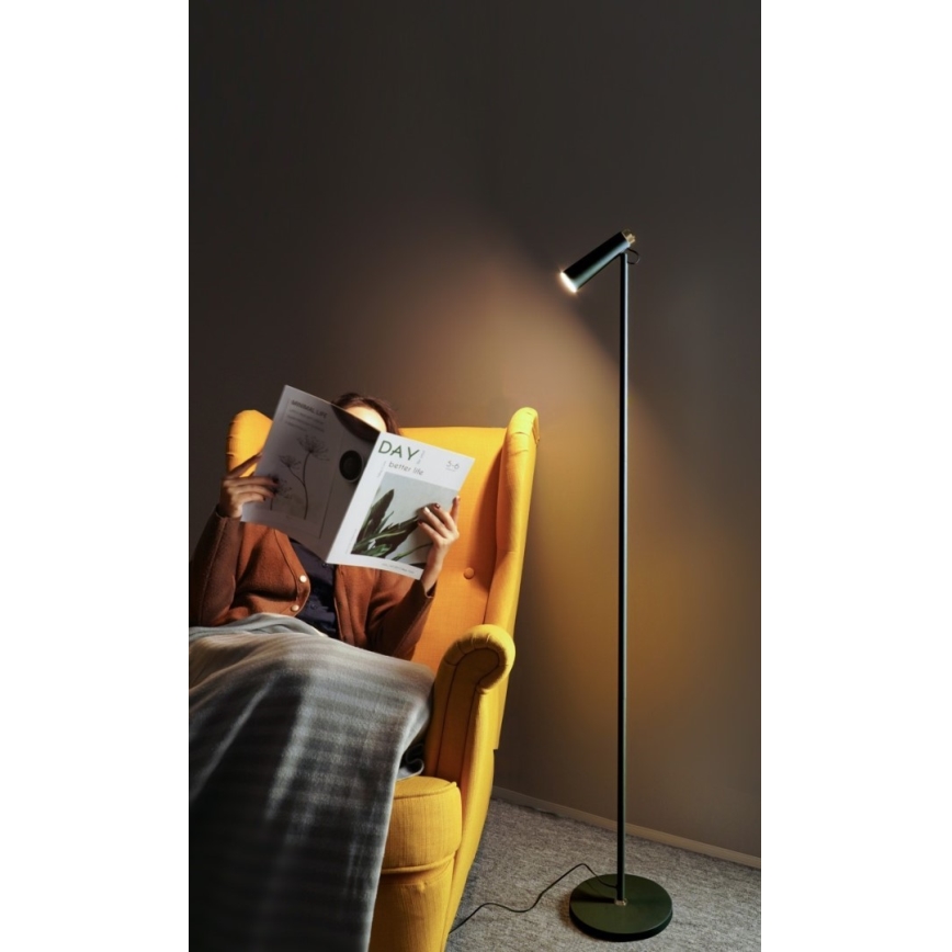 LED Aptumšojama grīdas stāvlampa TIT LED/6W/230V melna