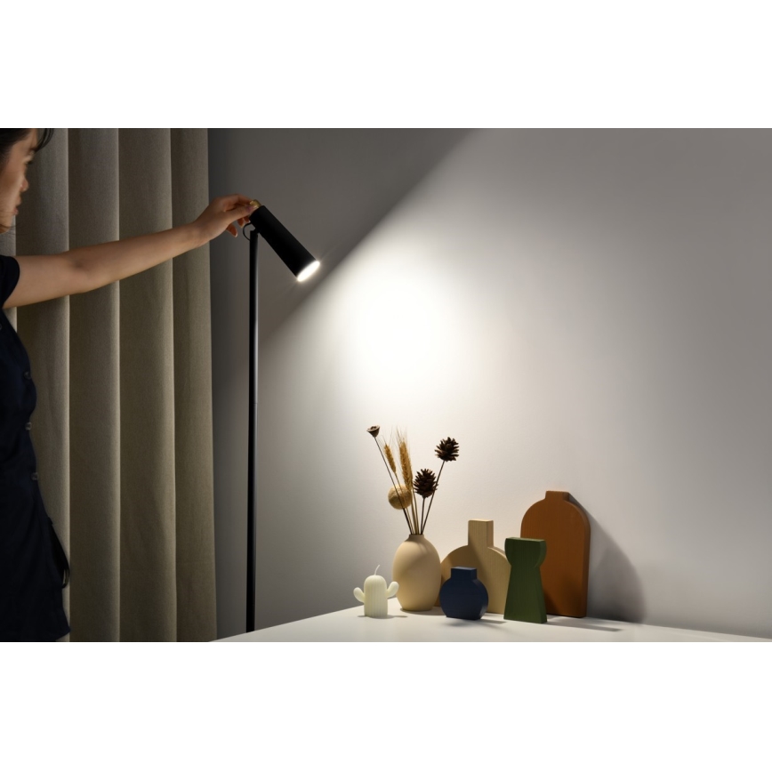 LED Aptumšojama grīdas stāvlampa TIT LED/6W/230V melna