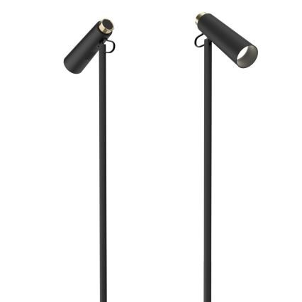 LED Aptumšojama grīdas stāvlampa TIT LED/6W/230V melna