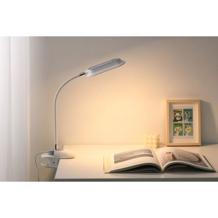 LED+CCT Regulējama galda lampa ar skavu CLIP LED/7,5W/230V 3000/4200/5000K balta