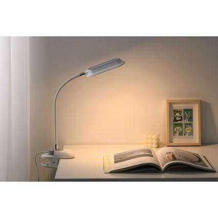 LED+CCT Regulējama galda lampa ar skavu CLIP LED/7,5W/230V 3000/4200/5000K balta