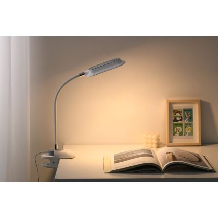 LED+CCT Regulējama galda lampa ar skavu CLIP LED/7,5W/230V 3000/4200/5000K balta