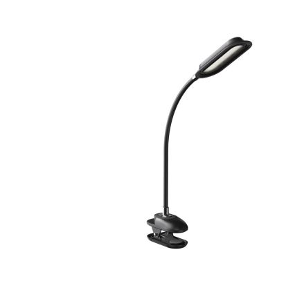 LED+CCT Regulējama galda lampa ar skavu CLIP LED/7,5W/230V 3000/4200/5000K melna
