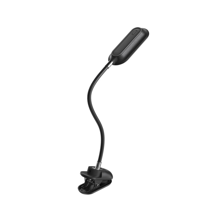 LED+CCT Regulējama galda lampa ar skavu CLIP LED/7,5W/230V 3000/4200/5000K melna