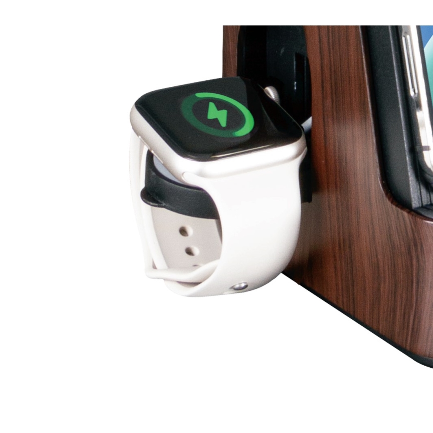 LED+CCT regulējama galda lampa ar bezvadu QI uzlādi IDEAL LED/8W/230V 2700/4000/5000K brūna