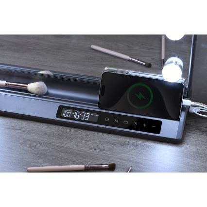 Dimējams LED grima spogulis HOLLYWOOD LED/18W/230V 3000/4200/6000K pelēks