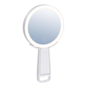 Immax 09103L - LED+CCT ar regulējamu spilgtumu kosmētikas spogulis SWEET LED/3W/5V balts
