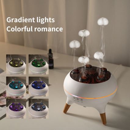 Immax 09104L - Aroma difuzors un gaisa mitrinātājs JELLYFISH LED/11W/5V