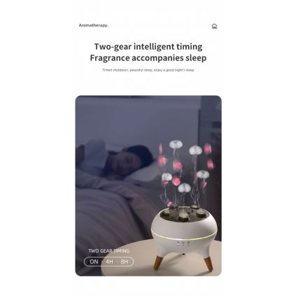 Immax 09104L - Aroma difuzors un gaisa mitrinātājs JELLYFISH LED/11W/5V