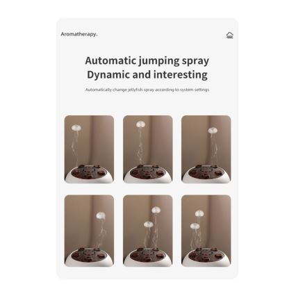 Immax 09104L - Aroma difuzors un gaisa mitrinātājs JELLYFISH LED/11W/5V