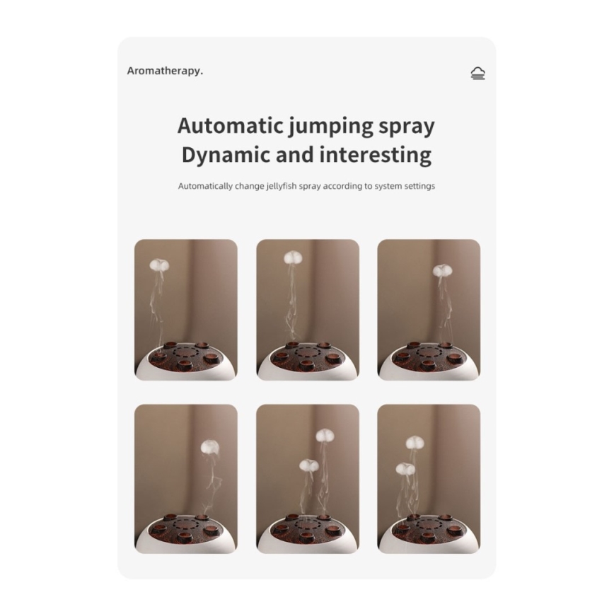 Immax 09104L - Aroma difuzors un gaisa mitrinātājs JELLYFISH LED/11W/5V